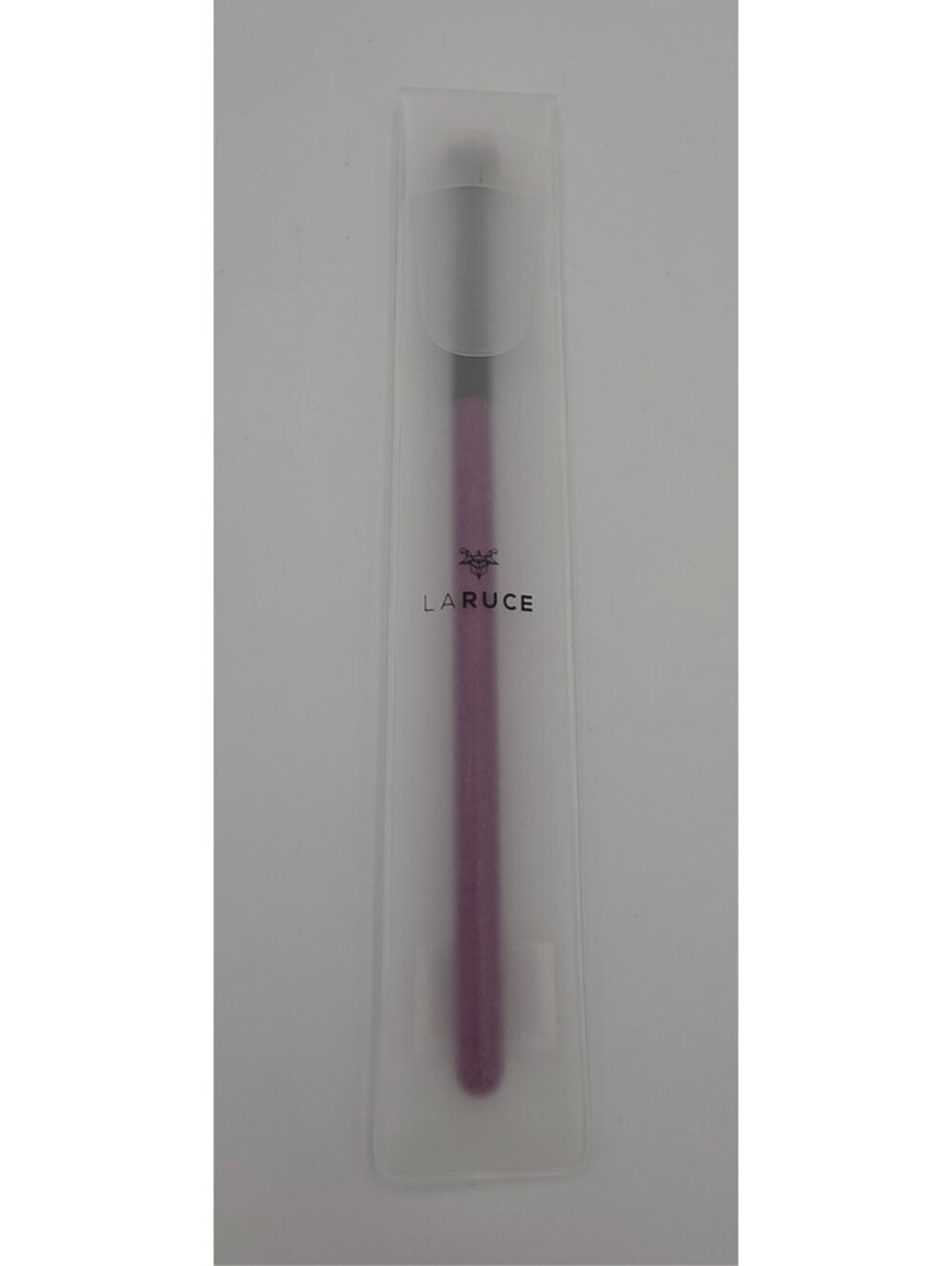LARUCE Beauty Angled Eye Shadow Brush Plum Purple Handle New Sealed Vegan